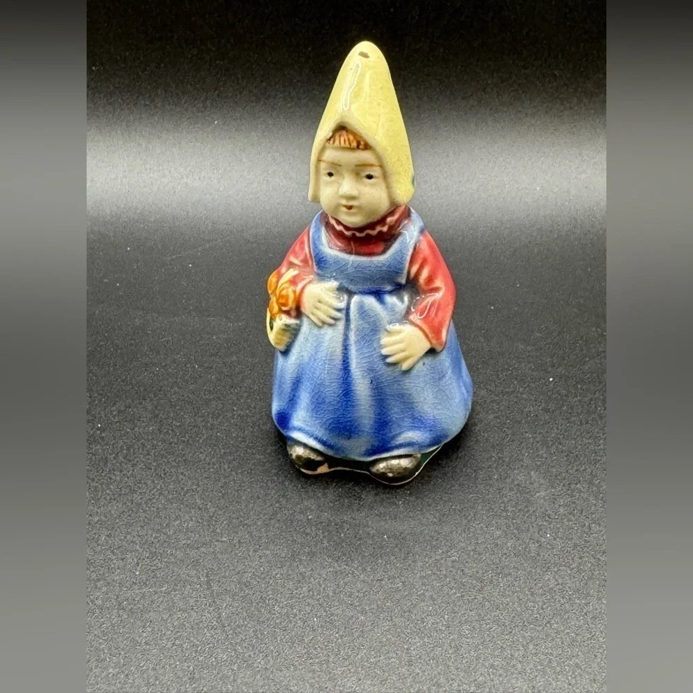 1930’s Vintage Holland Dutch Girl Salt or Pepper Shaker